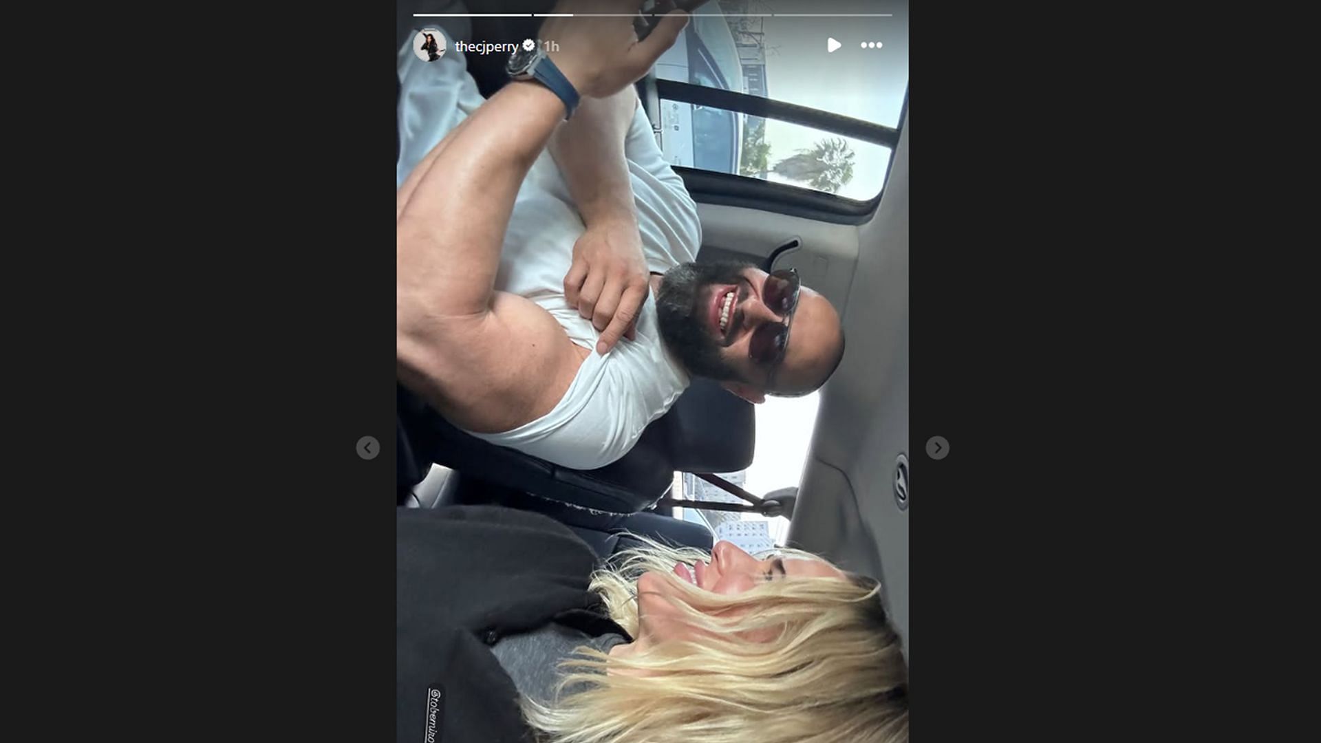 Lana (CJ Perry) and Rusev (Miro) (Photo: Lana's Instagram story)